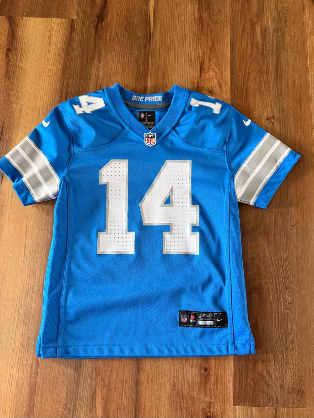 Amon-Ra St. Brown Detroit Lions Honolulu Blue Nike Jersey Boys Small